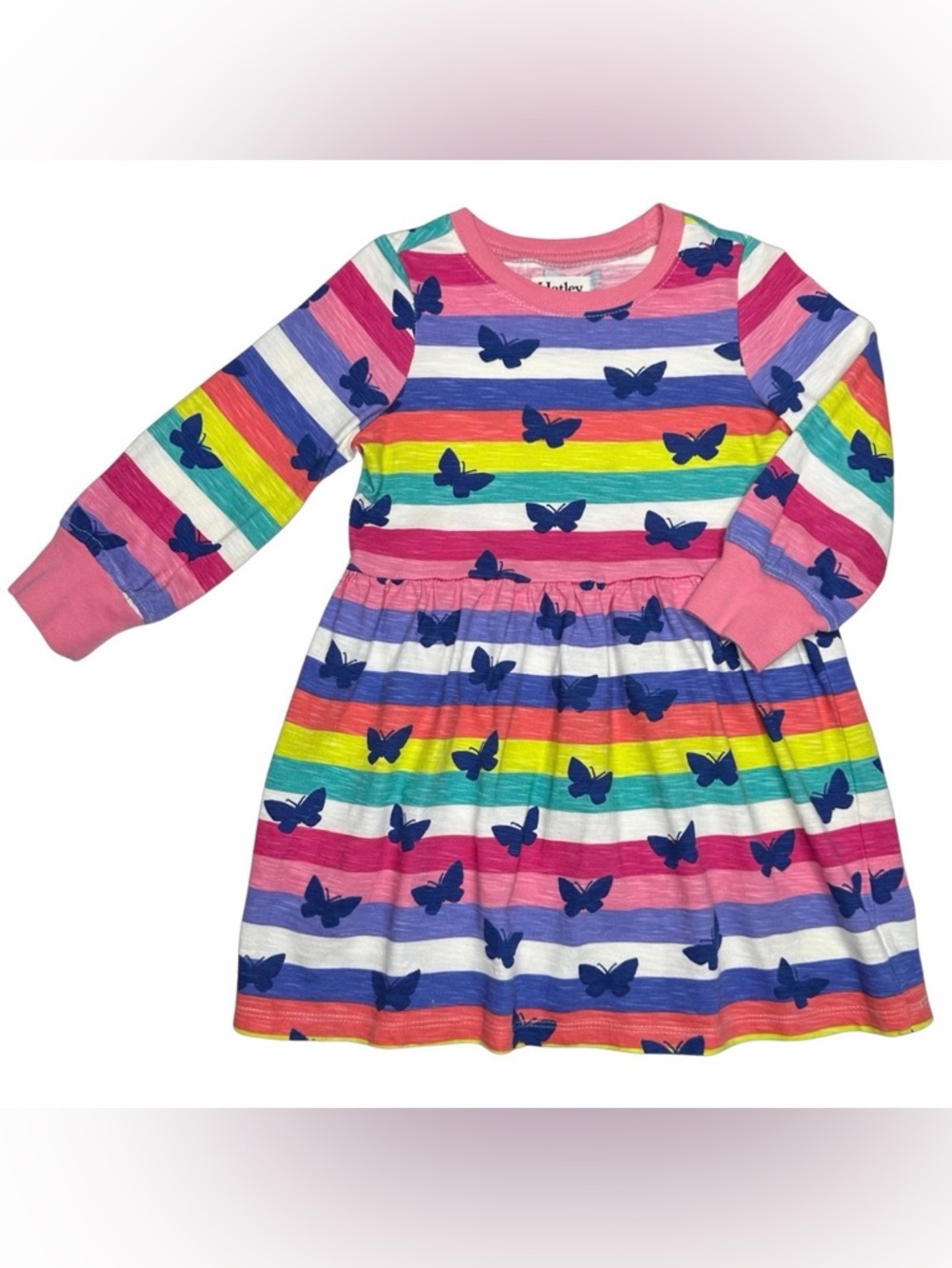 Hatley Rainbow Stripe‎ Butterfly Skater Dress